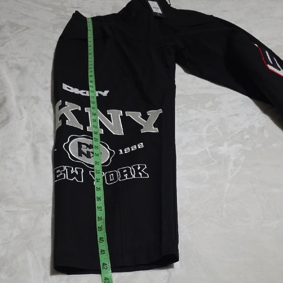 DKNY Black Logo Embellished Trousers - Picture 8 of 15